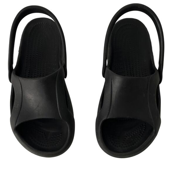 Crocs Nile Black Sandals Womens Size 9 Sling Back Comfort Lightweight Outdoor - Picture 1 of 13